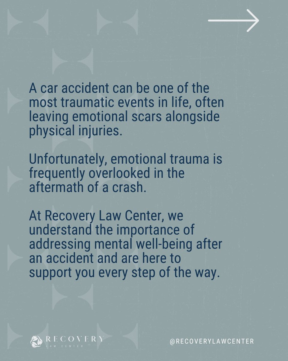 After a car accident, emotional trauma is often overlooked, but it's just as important to address as physical injuries.

– Click the thread to learn more!

#drivesafe #healthandsafety #autoaccident #legalservices #caraccidentrights