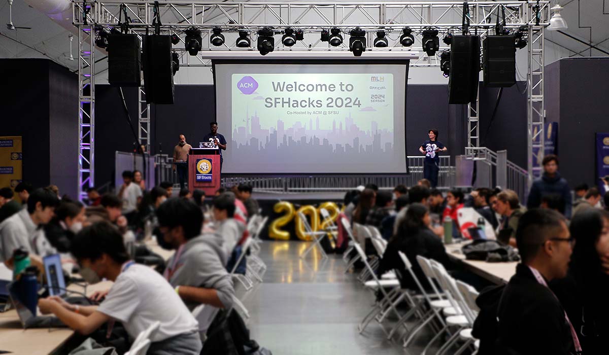 SF State’s student hackathon was a nonstop weekend filled with friendly competition, camaraderie, karaoke and Bob Ross. @SF_Hacks news.sfsu.edu/news/in-person…