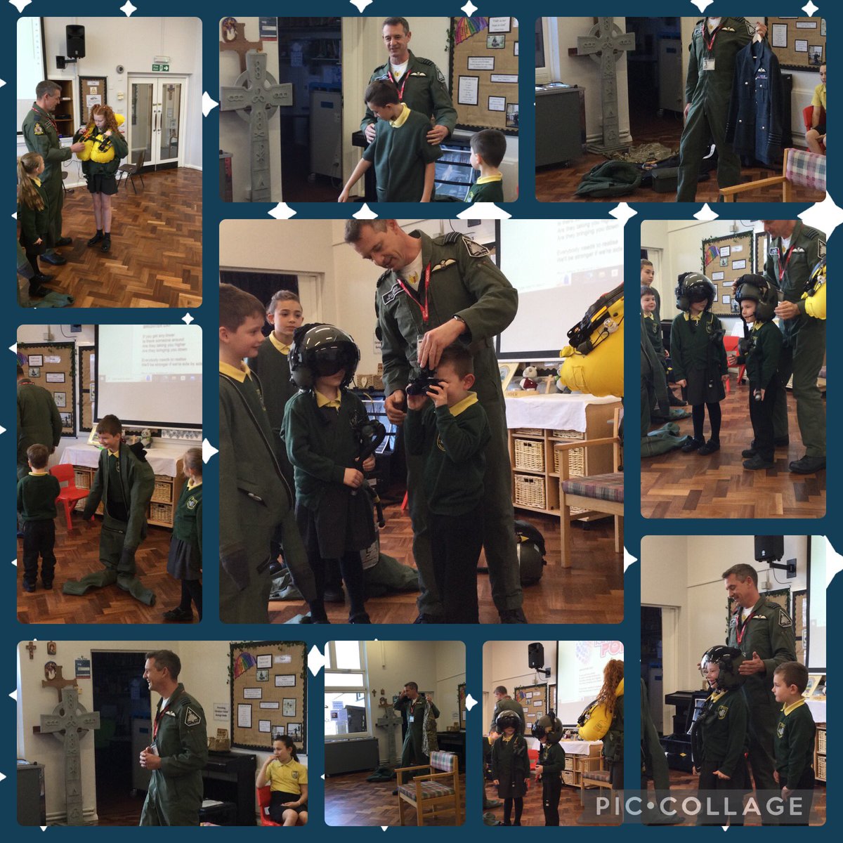 Thank You to Group Captain Cooper for our very exciting and interactive collective worship today. The children thoroughly enjoyed it! #RAFConingsby #RAFPilot