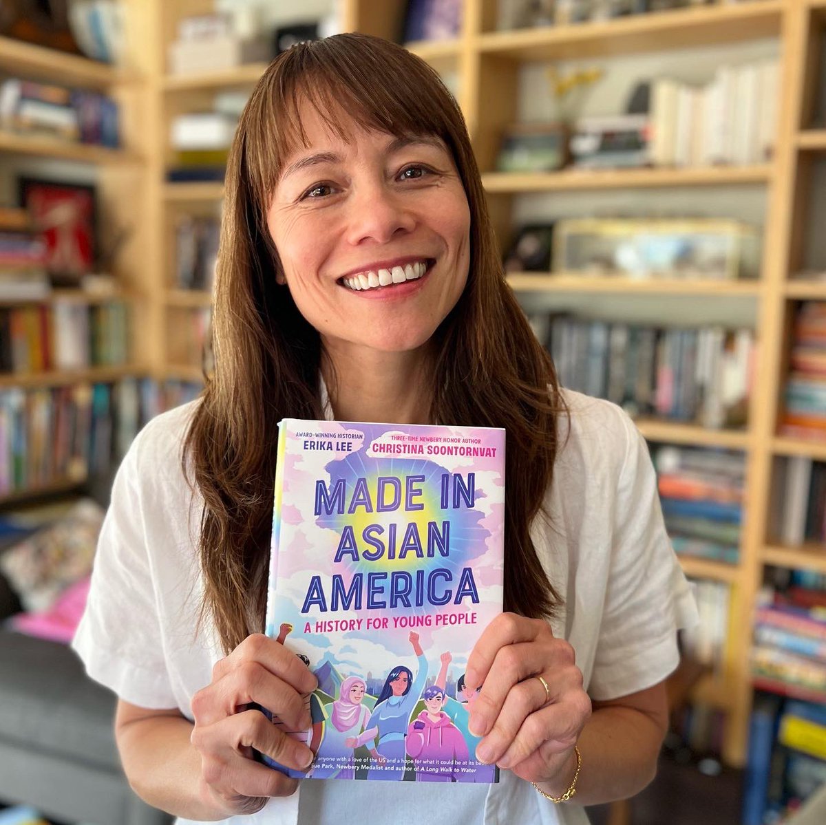 Our book is here! Honored to have co-written MADE IN ASIAN AMERICA, a book that I wish I had as a young reader with the incredible @prof_erikalee! Thank you to everyone at @QuillTreeBooks especially our editor Jennifer Ung, for believing in us every step of the way.