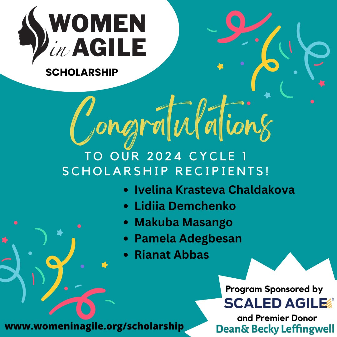 Congratulations to our scholarship winners! We're thrilled to support you on your journey and can't wait to see all the amazing things you'll achieve! Our next scholarship cycle will be open in July. Stay tuned for more details on how you can apply.  #WiAScholarship