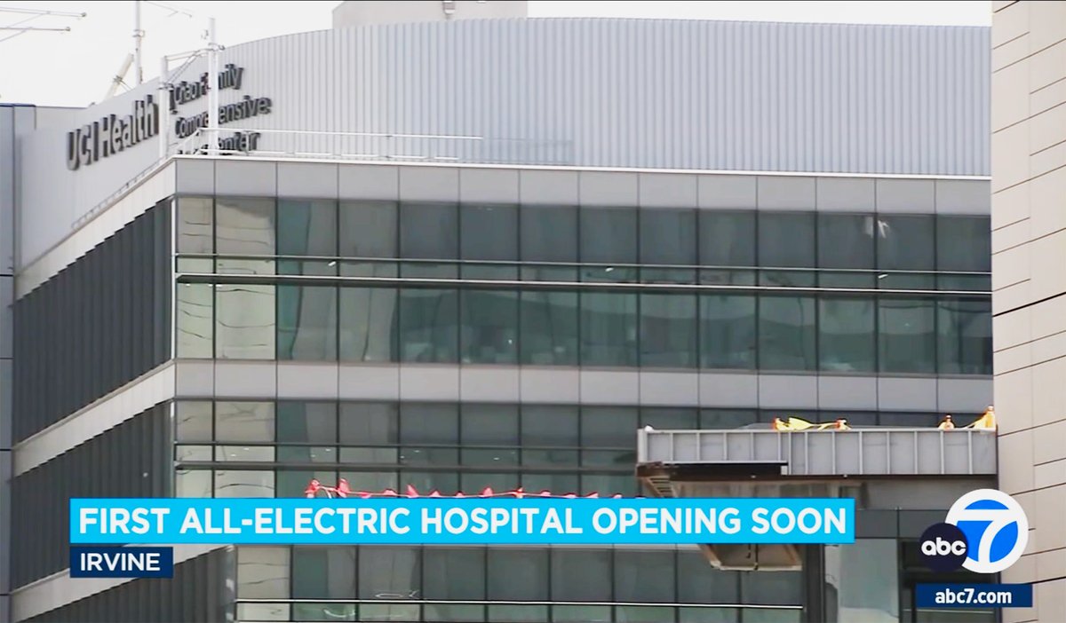 As a national leader in clean energy, UC Irvine is building America's first all-electric, zero-emissions hospital, coming to Irvine in 2025. 🤘🌏💚 #zeroemissions #cleanenergy Check out the ABC report: tinyurl.com/abcucihealth