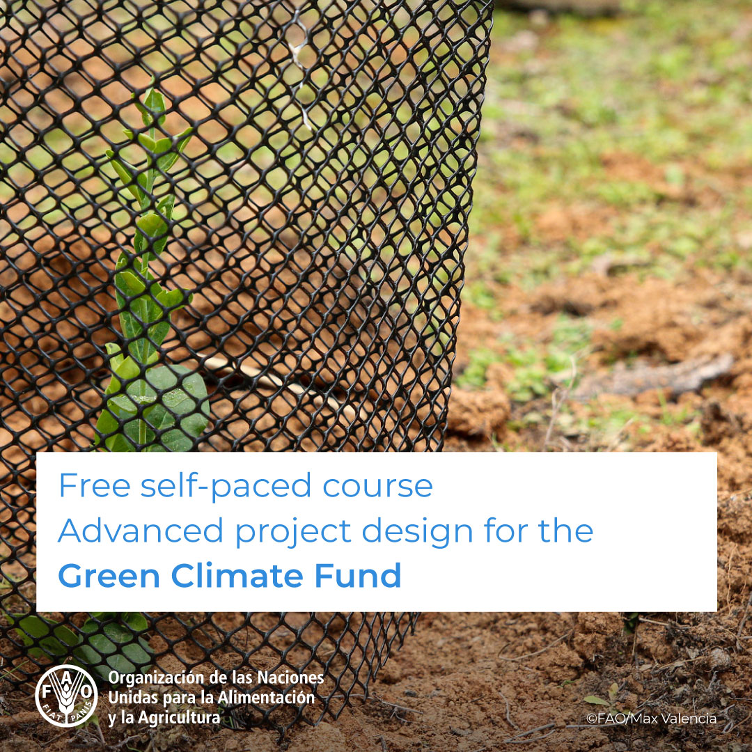 🎓 New free self-paced course! 🌱 ☘️ 🌳 Advanced project design for the Green Climate Fund Tools and examples to design project proposals for accessing climate finance through the Green Climate Fund. Register now! ➡️ bit.ly/3Emai4H