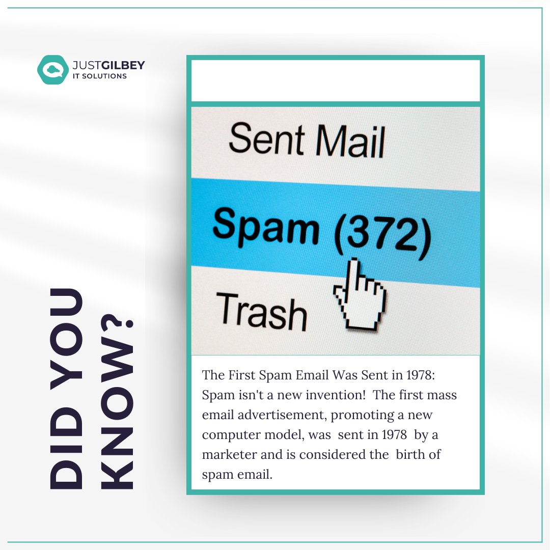 Fast forward to today, and spam has evolved into a complex challenge in the digital age, with sophisticated filters and algorithms constantly adapting to combat it. Yet, even with advanced technology, the battle against spam continues to shape our online experiences. #TechHistory