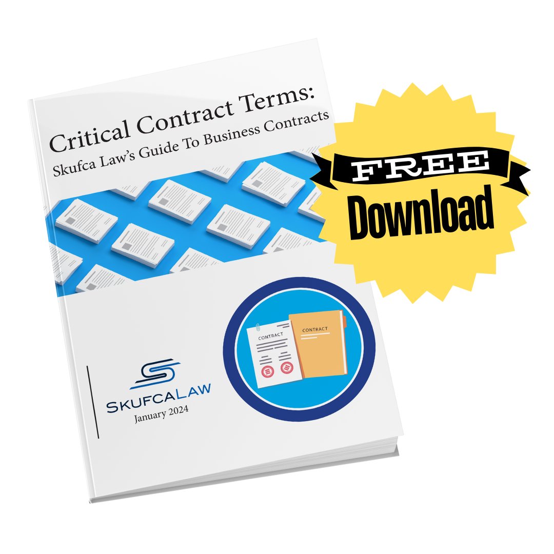 Download our FREE Guide today to understand essential terms when reviewing contracts for your business. 📝 #LinkInBio

#SkufcaLaw #BusinessLaw #Contracts #ContractLaw #ConstructionLaw #CharlotteAttorneys