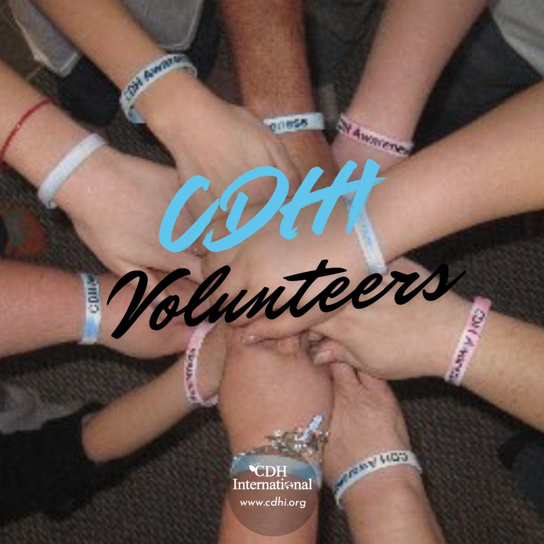 Not only is April CDH Awareness Month, but it is also National Volunteer Month! Global CDH Awareness would not be possible without our incredible team! Thank you to all of our incredible volunteers!!! And a special thank you to our April CDH Awareness team!