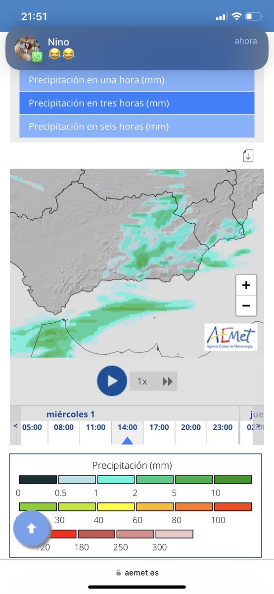 Ya tenemos leves chispeos por Granada, la lluvia llegará esta madrugada y mañana la lluvia se concentrará durante la mañana, aunque luego a ultima hora pueden caer chubascos dispersos, la cota de nieve podría bajar hasta los 1600 metros y aumentan las previsiones de acumulados