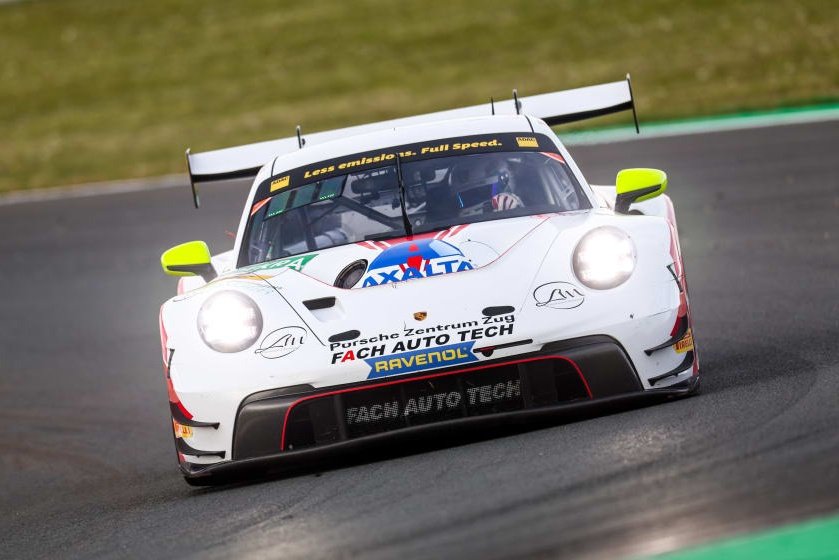 #FachAutoTech 🇨🇭 had a strong return to the ADAC #GTMasters at #Oschersleben 🇩🇪 after 11 years of absence‼️

The only Pro-Am entry this 2024, Alex Schwarzer 🇨🇭 and Alex Fach 🇨🇭 in the #Porsche #911GT3R #4 finished both races in 8th place (R1 starting 15th and R2 starting 6th)🤍❤️