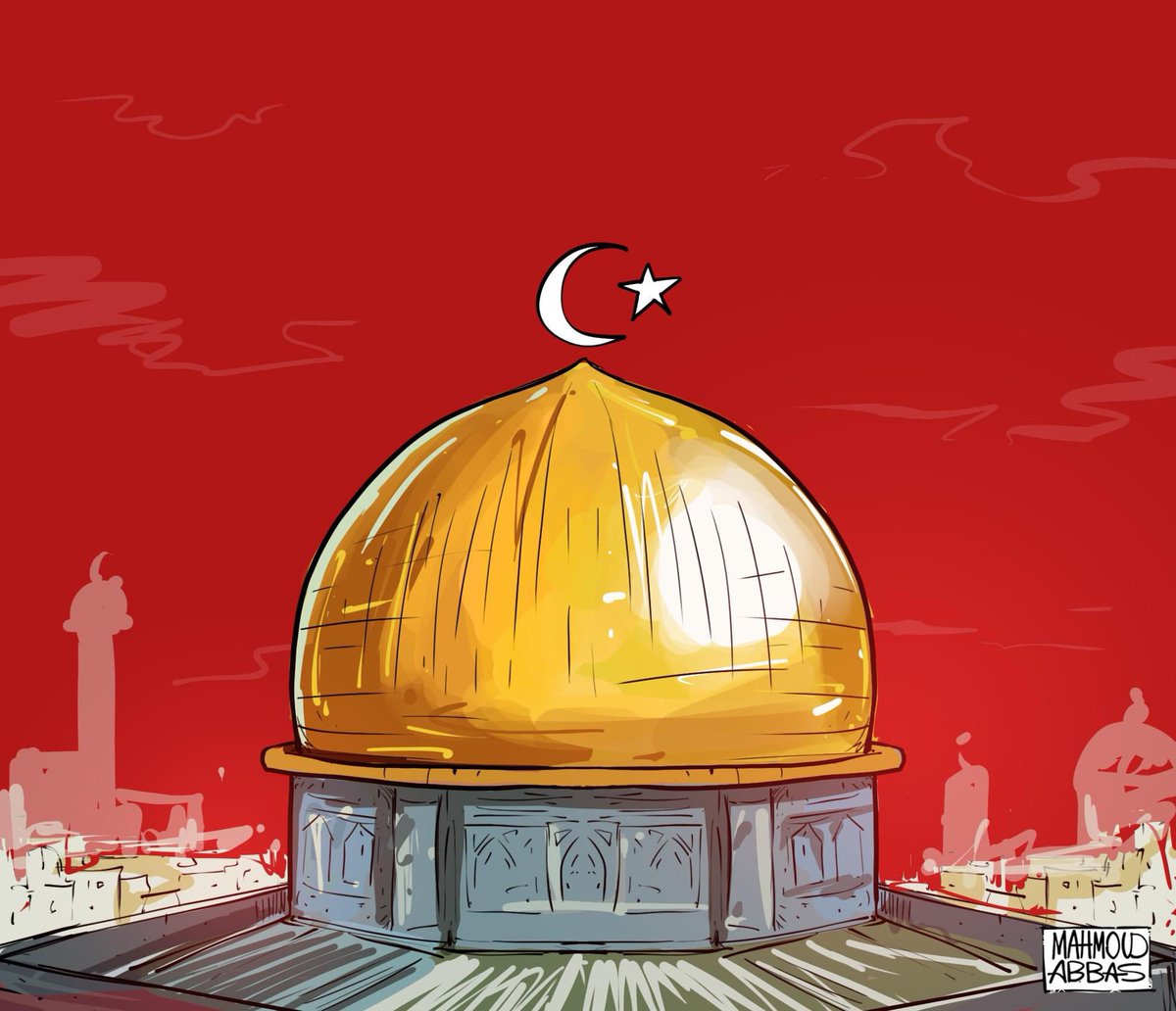 Filistinli ressamın Kudüs şehidi Hasan Saklanan için çizdiği resim 🇵🇸🇹🇷