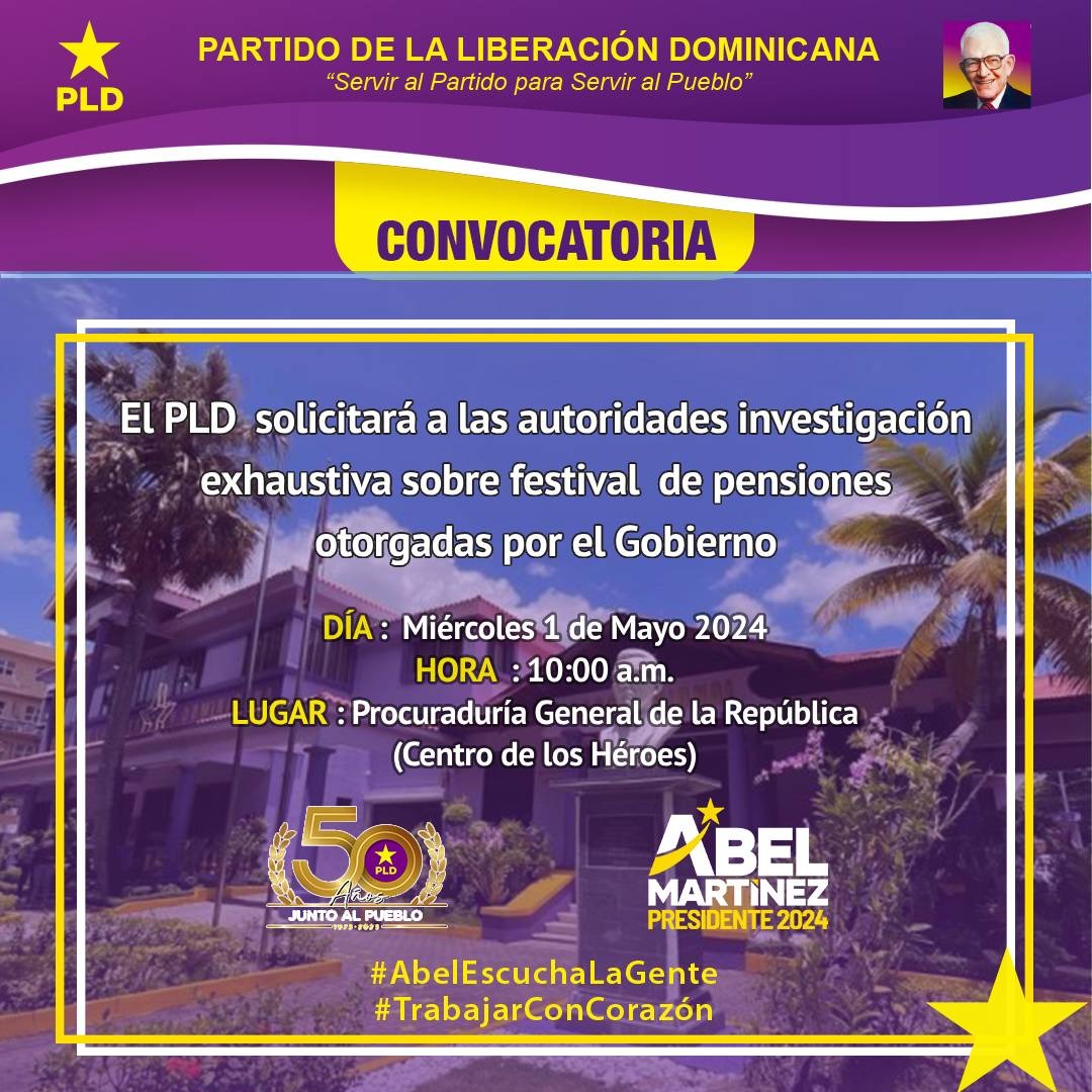 #ConvocatoriaPLD