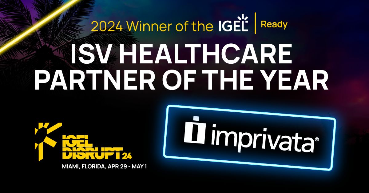 Congratulations to Imprivata as the #IGELReady Partner of the Year for ISV Healthcare! We are committed to customer success and growth with strong partners. #Imprivata #IGEL #IGELDisrupt24 buff.ly/4a0Nnfh