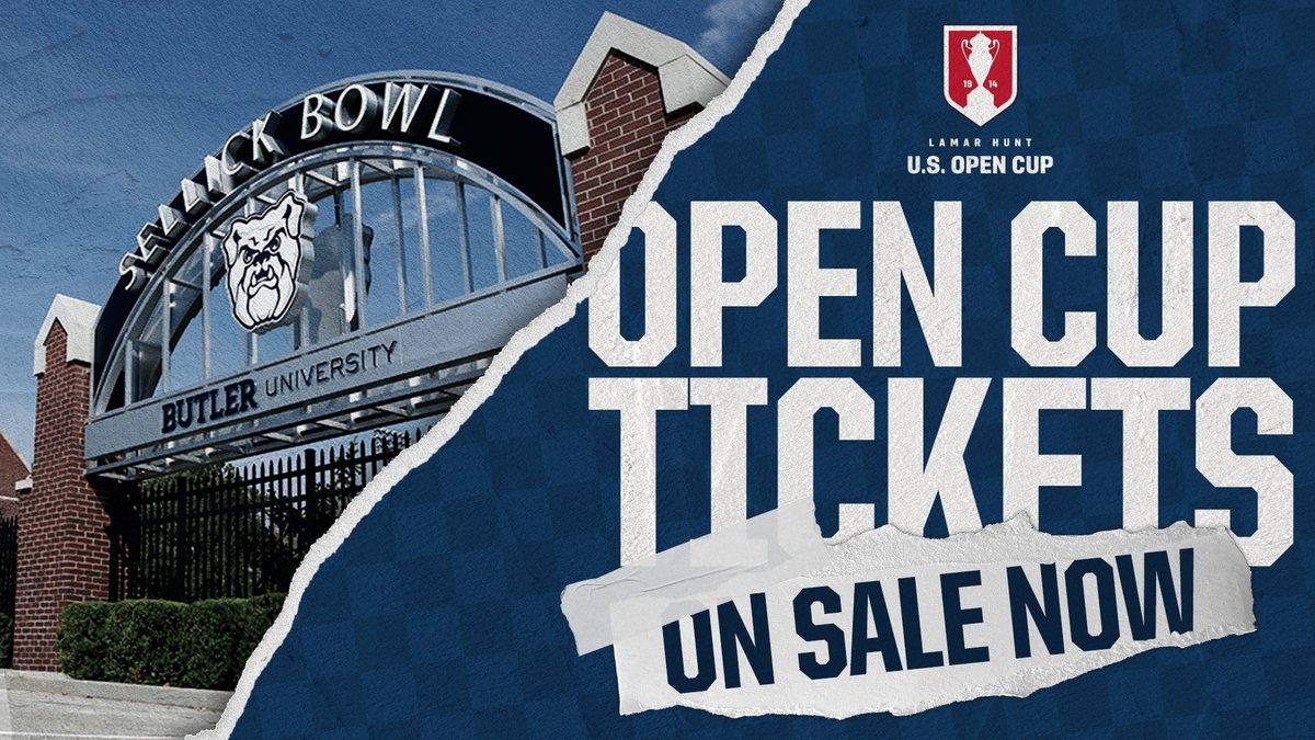 We're hosting the round of 32 at Butler University! 🏆 Tickets for @opencup are on sale now! ➡️ bit.ly/3WlAE3y