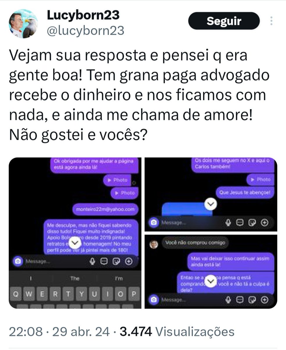 Eu tô passando mal com a Lucyborn 😂

1/2