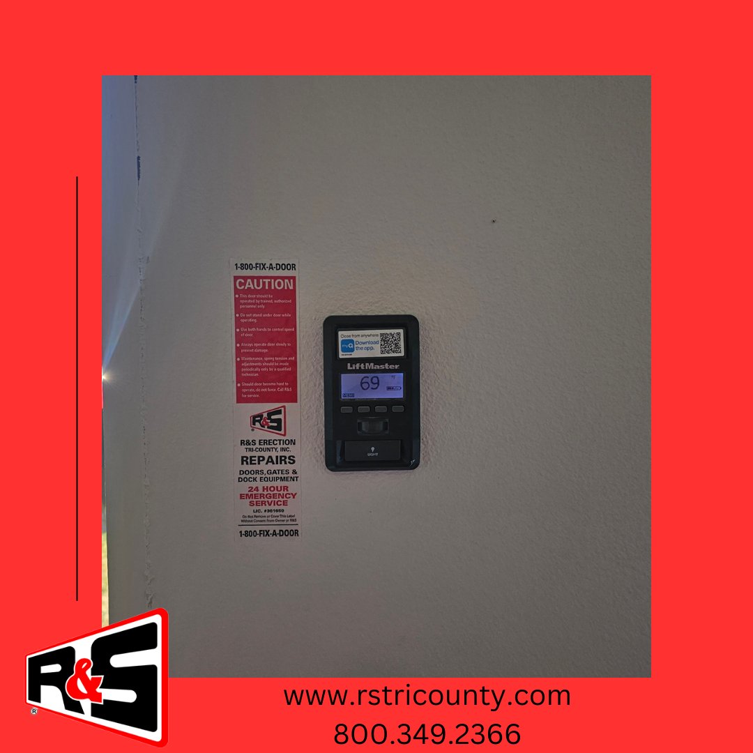 Are you in need of a new wall button?
Not to worry, we can do that!
💢
Looking for the best?
Call R&S!
800.349.2366
Contact us now for quick solutions!
💢
#LookForTheRedTruck
#GarageDoorServices
#CommercialDoorRepair
#GarageDoorInstallation
#GarageDoorMaintenance
#CommercialDoor