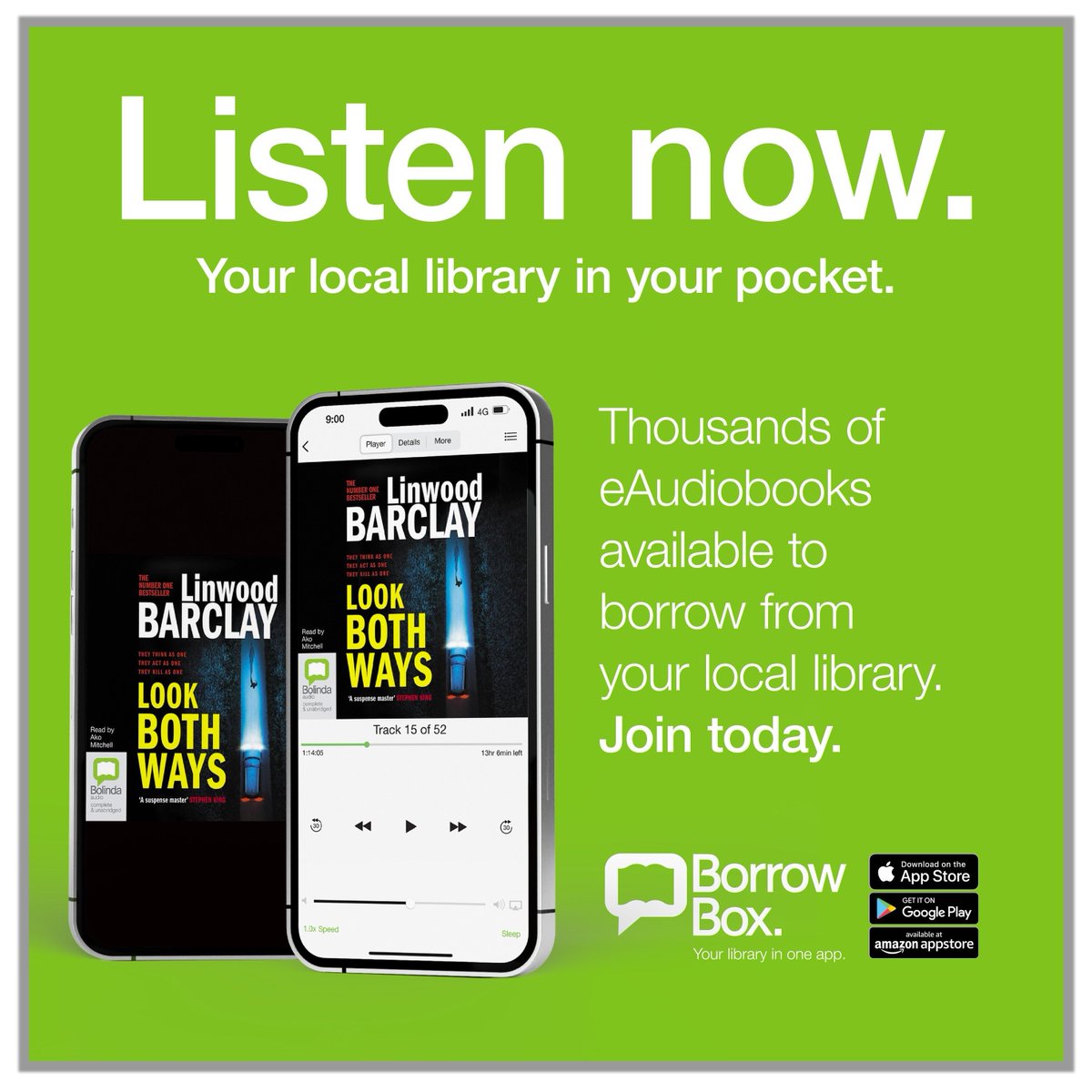 Step into a world where automotive technology outpaces our wildest dreams – and our darkest nightmares. Discover Linwood Barclay’s gripping action-packed thriller, Look Both Ways now – on #Borrowbox now! 📚 📲 👂 👉 buff.ly/3KoIn9v