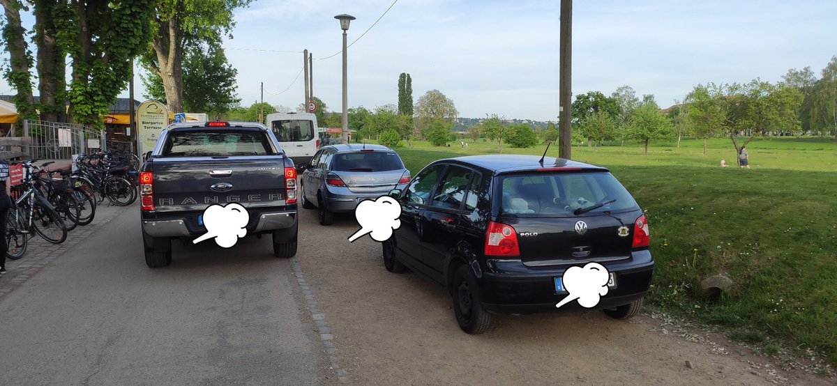 Gestern auf dem Elberadweg im Landschaftsschutzgebiet in der Johannstadt in @stadt_dresden. Wäre schön, wenn das #OA von @EvaJaehn hier mal seine Aufgaben wahrnimmt. @VerkehrswendeDD @ADFC_Dresden @vcddre