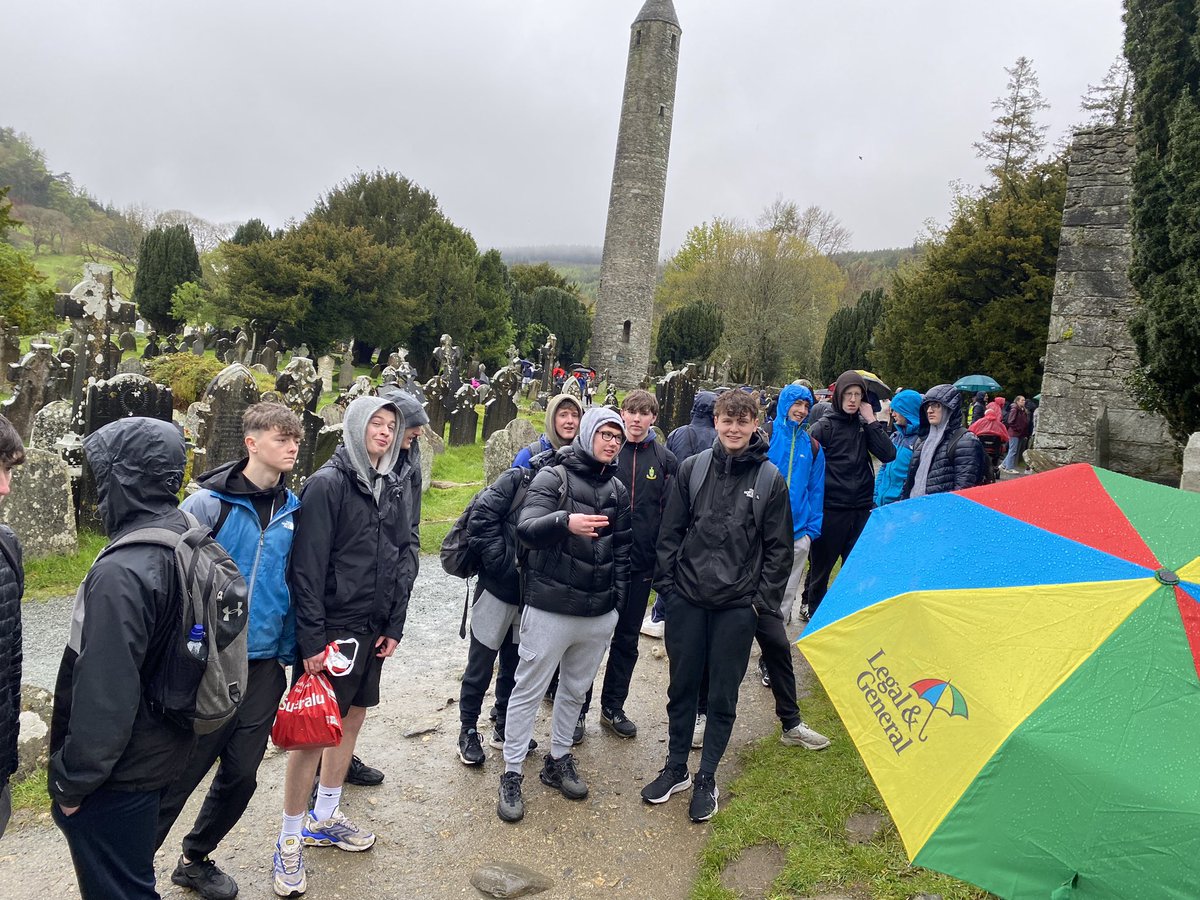Great day out in Glendalough for the 6th years on their final school retreat. We wish all the best in their last few weeks of study