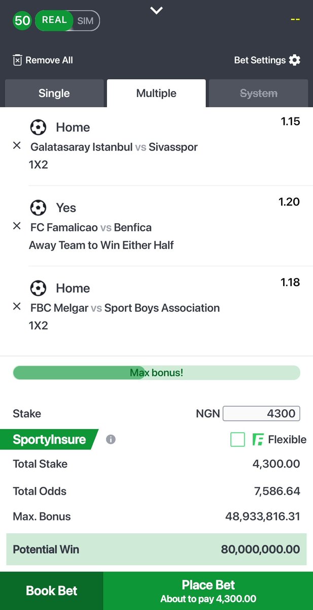 📌 7.6K ODDS TRENCHES EXIT ⚽ 🤑

😅 STAKE AND WIN MILLIONS 🥵😌

🕵️⚠️ WELL ANALYSED ⚽ SW & WIN A HALF
WEDNESDAY - SUNDAY FIXTURES

 RETWEET, FLEX & DROP YOUR EDITS ⤵️

BOOKING CODE 💥 ➡️ 66A2CE8 ( SPORTY )

GAMBLE RESPONSIBLY 🔞 
@MegaGreat2  @teemourinho @Mrbankstips @Ariwodo_