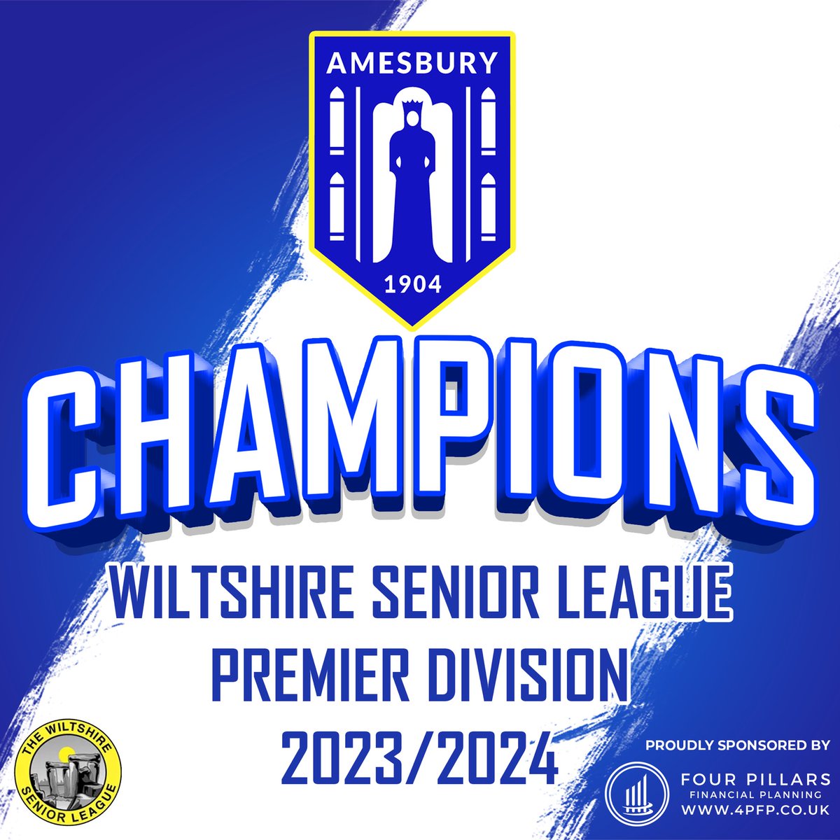 𝗖𝗛𝗔𝗠𝗣𝗜𝗢𝗡𝗦 With other results tonight going our way we have been have crowned @WiltsLeague premier division winners 🏆 💙🤍