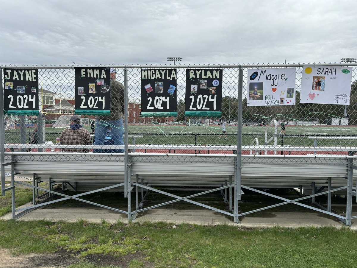 Celebrating our Boys & Girls Track & Field Seniors at todays meet against Silver Lake!