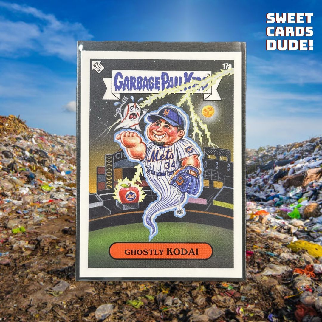 2023 @topps #garbagepailkids X #MLB series 3 Ghostly Kodai #trash 

Be sure to check out our interview with @thecard_galaxy on Episode 22
of @houstoncardexchange presents #Sweetcardsdude dropping 5/2 @10:00pm CST