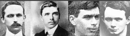 Executed #Onthisday 1916 for their part in the #EasterRising Eamonn Ceannt, Michael Mallin, Sean Heuston & Con Colbert #IrishRevolution