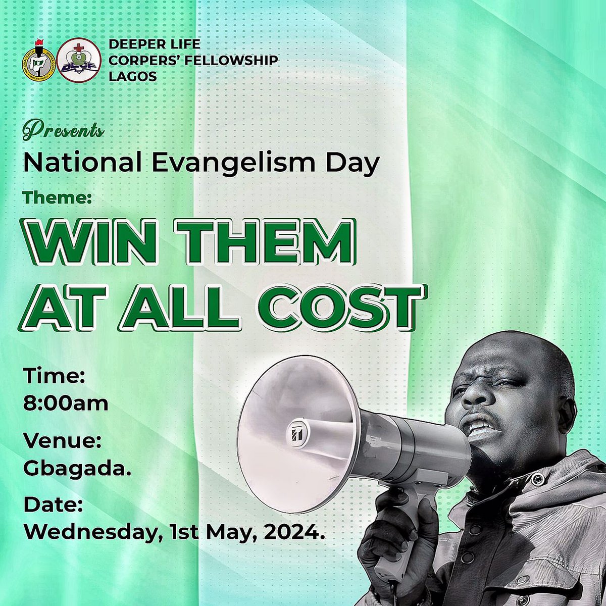 *‘If you win the one next to you, and I win the one next to me, in no time at all we’ll win them all!’* 

Tomorrow, we go in the name of the Lord!
#May1st #Evangelism