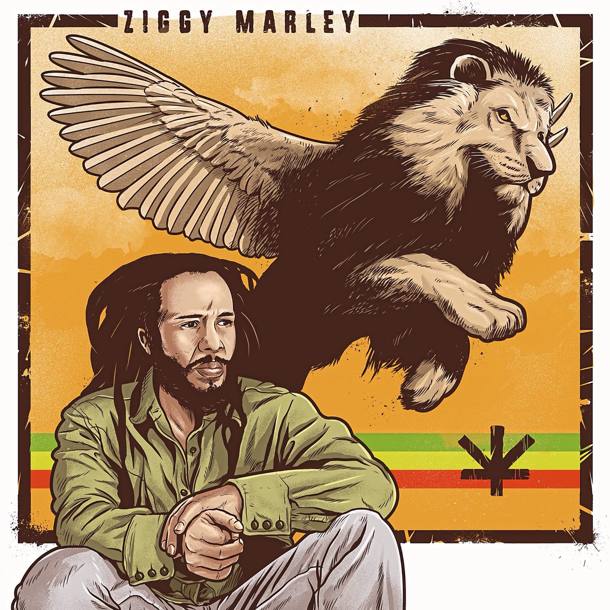 “I am a prisoner fighting to be free. I’m breaking out of captivity.” #BeFree @ziggymarley 🎨 by Anthony Moss