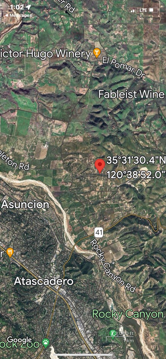 WILDLAND FIRE: Firefighters & #PomarIC  at scene of a wildland fire near the 3000 block of S El Pomar Rd Templeton CA. Fire is roughly 1.5 acres surrounded by road. Forward progress of the fire has been stopped.