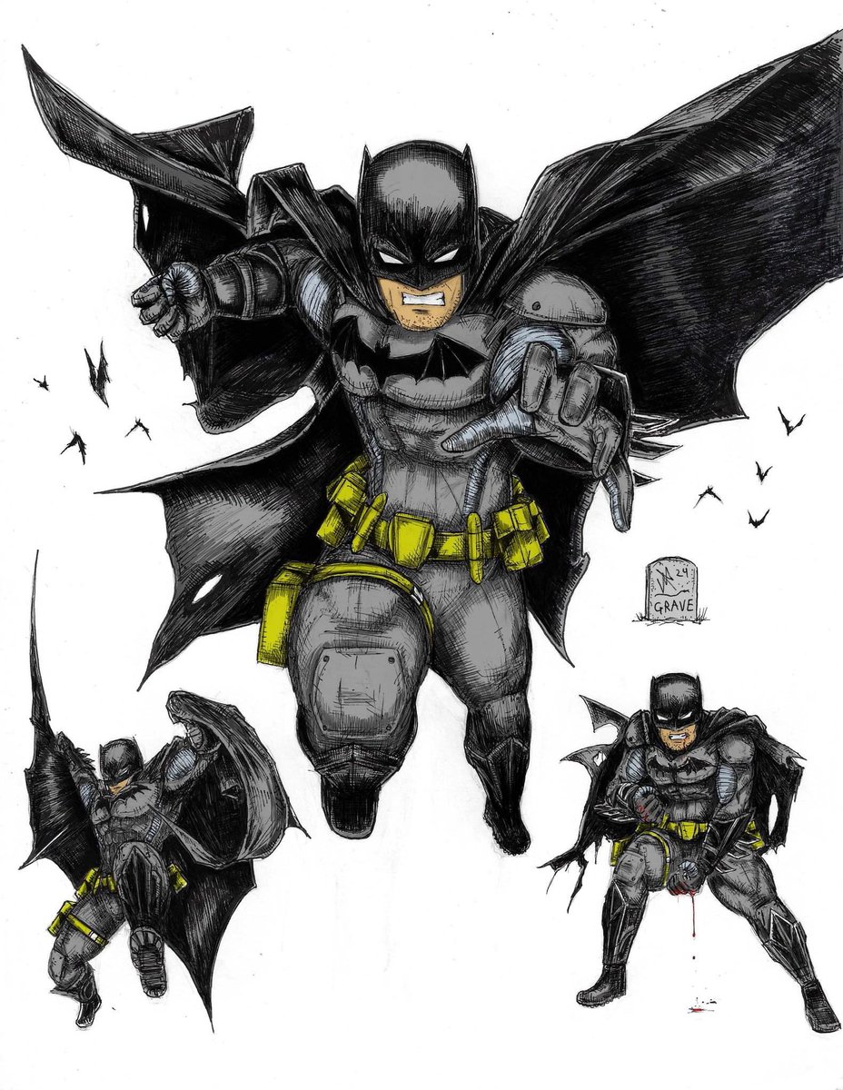 First time coloring my Batman design. 
#batman #drawing #thebatman #art #comics #comicart #dccomics #lineart #artist #sketch #arkhamknight #reelsart #ink