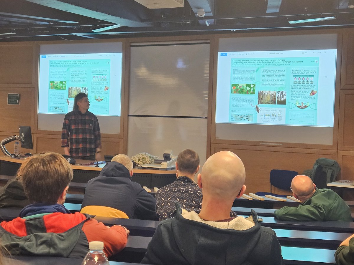 Great to see our @UoCNSF graduate @benwilsontrees talk about his PhD project at Stirling University.