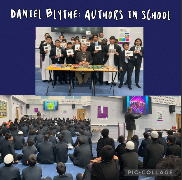 edenboysbolton's tweet image. Last week we were blessed to have Daniel Blythe @danblythewriter visit us in school.  Daniel inspired our students with his fantastic library of published works and his fascinating workshops. #WeLoveReading #Inspirational #Literature #EnglishLanguage #WeAreStar