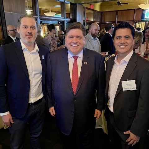 It was an honor for Nicolas Brunet and @BaguioNate with Lion Electric to join @GovPritzker and business leaders such as @Intersect_IL, @IMECIllinois, @IMA_Today, @ComEd, and @TCCI_Mfg to celebrate #EVDayIL!

#innovation #TeamIllinois #electricvehicles #cleanenergy #manufacturing
