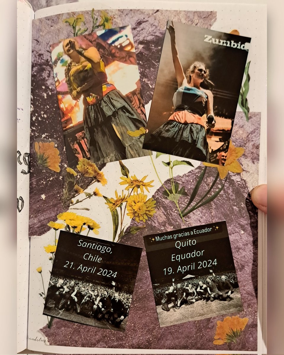Metalfest Ecuador and Chile in Sharon's Art Book 🥰
Pictures from @ZumbidoCL, @themetalfestec @WTofficial

#wtofficial #withintemptation #sharondenadel #sharonartbook #metalfest #scrapbooking #paperlove #inkandpaper #sotostudios #sticker