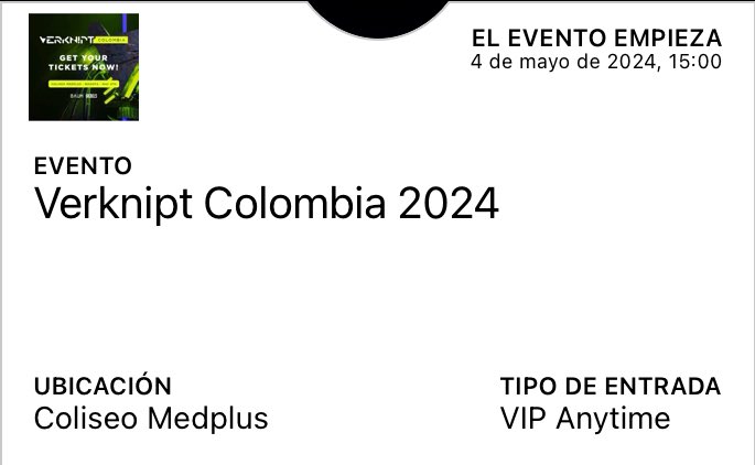 VENDO BOLETA VIP PARA ESTE 4 DE MAYO VERKNIPT