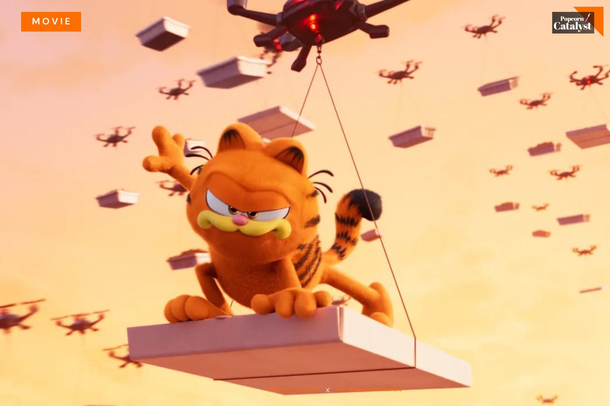 🍿: Hollywood 
📽️: The Garfield Movie 
📸: First shots!

🎬 The new shot from ' The Garfield Movie' with #ChrisPratt , #SamuelJackson , and #NicholasHoult  is out. 🌟 

#TheGarfieldMovie #Monday 

🏅Credit:@Sony