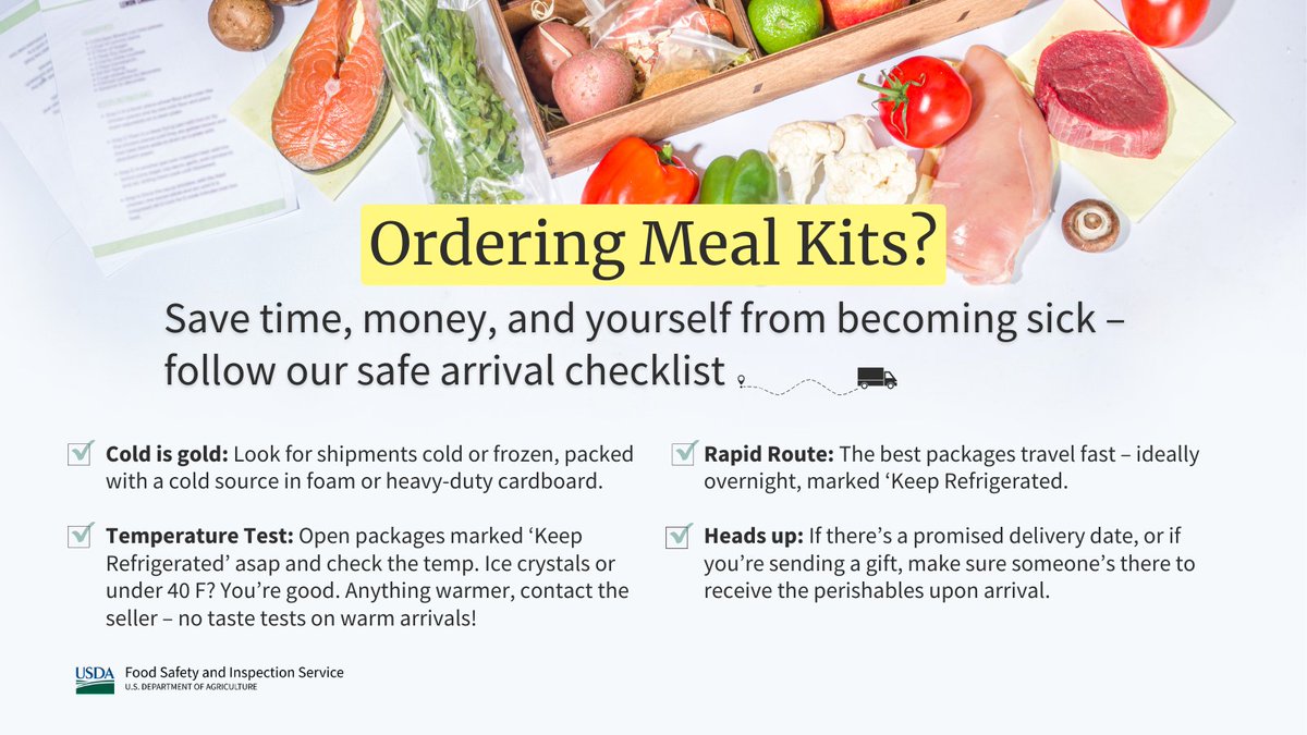 The thrill of unboxing should come with peace of mind. Learn how to keep your cool when that meal delivery lands on your doorstep: bit.ly/40EFiZc #MealKit #FoodSafety