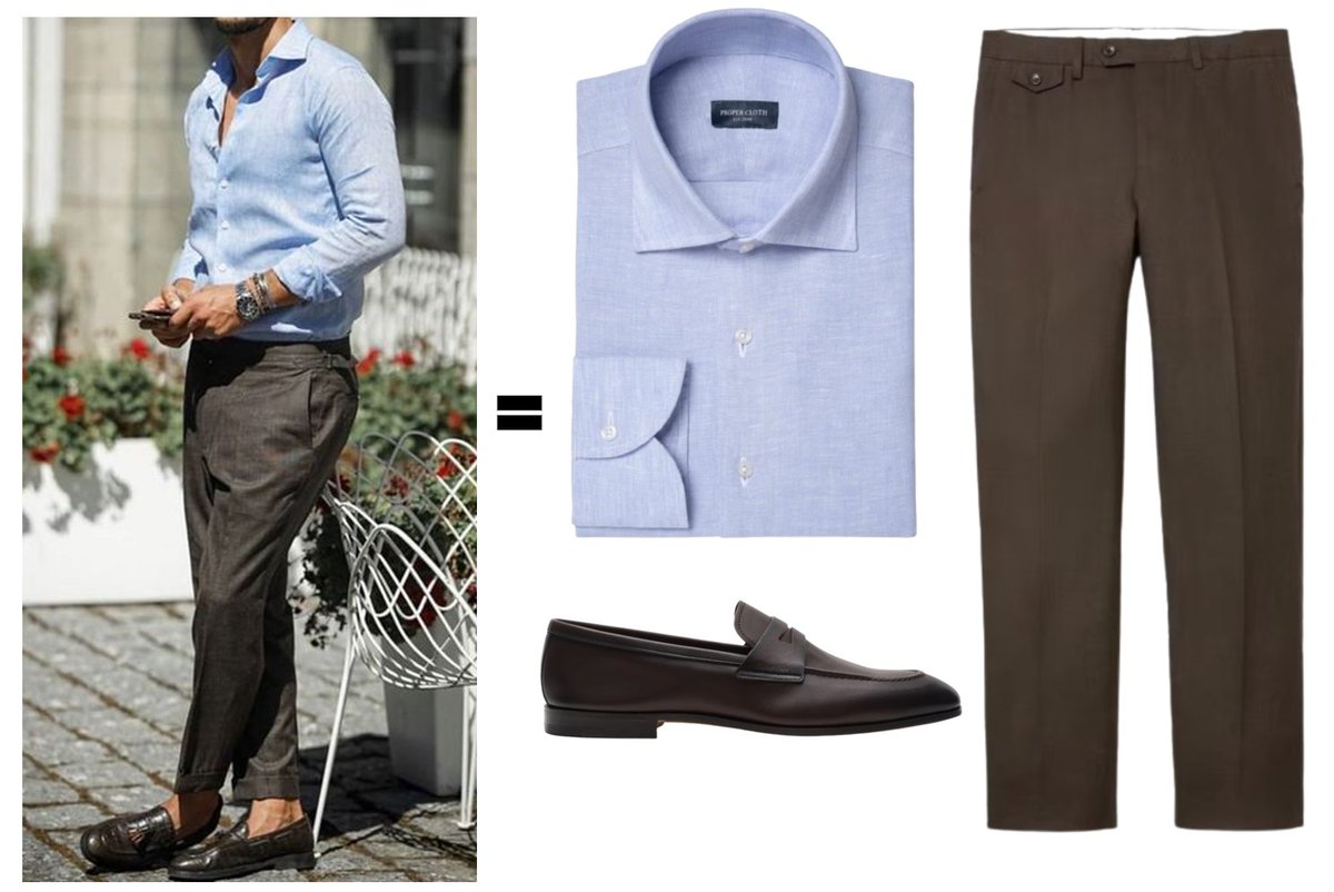 Dressing well for the warm weather season: linen is your friend. 

Lightweight, breathable, and doesn't have the tendency to cling to your body. Only drawback is dealing with the wrinkles. 

Linen trousers on the right from Bonobos (affiliate link): bit.ly/4b0rkWY