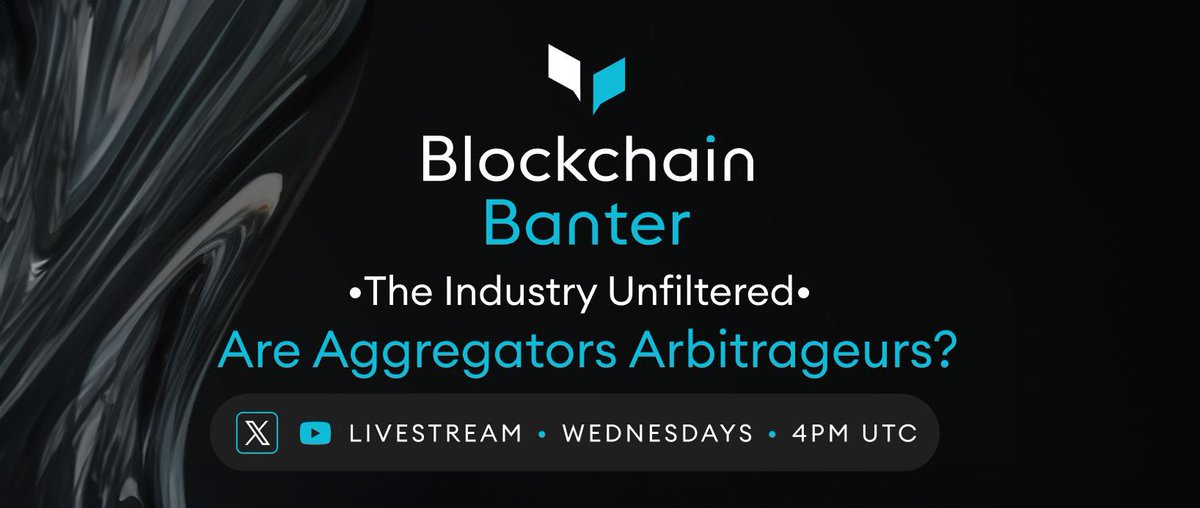 We're excited to be a part of this week's upcoming Blockchain Banter hosted by @Here2DeFi 🤝 Join Odos' very own @mattdeible tomorrow - Wednesday, May 1st, @ 4 PM UTC - LIVE on X. This live discussion will cover the question of 'Are Aggregators Arbitrageurs?' - don't miss out!