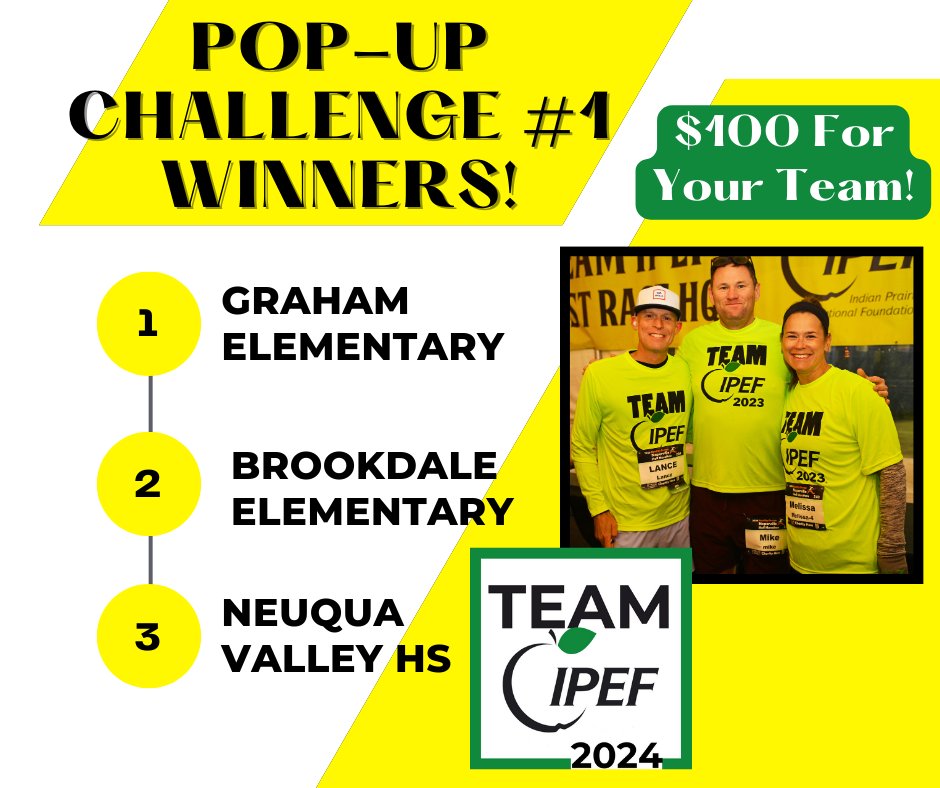 Dr. Fuhrer registered for year #8 and helped @NeuquaValley become our third winner in Team IPEF's 11 Year/11 Member Challenge! Congratulations to all three of our winning teams! secure.qgiv.com/event/teamipef… @GrahamElem204 @BrookdaleBobcat @WitkowskiRachel @keels226 @ipsd204