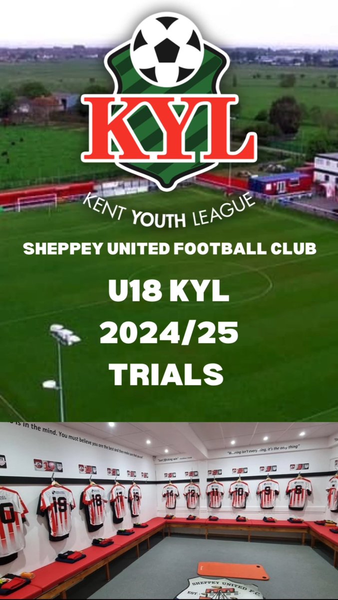@SheppeyUFC U18s 24/25 @kentyouthleague squad trials Please use the below link to express interest for the U18 squad that will be entered into the U18 @KentYouthLeague south division. @FcSheppey Trials information will be sent out in May docs.google.com/forms/d/e/1FAI…