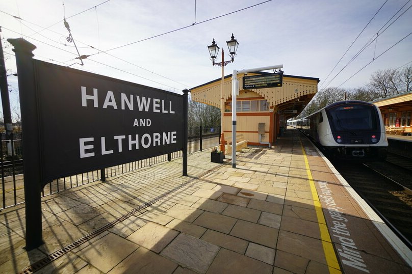 ON THIS DAY: 50 years ago, 'Hanwell & Elthorne' station became plain old 'Hanwell'... They just didn't tell the platform signage (of course I jest - this rather lovely station is rightly Grade II listed). Photo: Crossrail Ltd