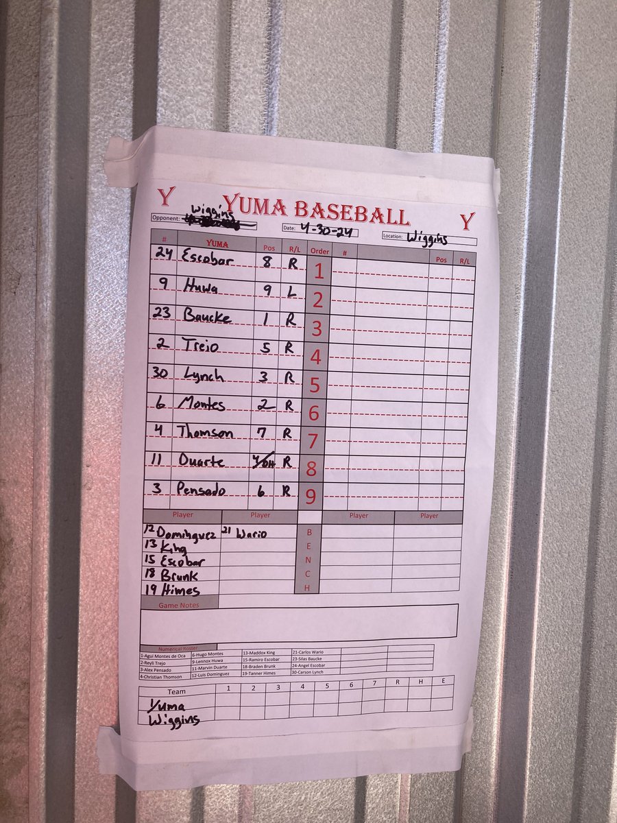 It’s a beautiful day for Yuma baseball! The Outlaws are in Wiggins battling the Tigers in a doubleheader! First game at 3pm on Yuma’s 100.9!