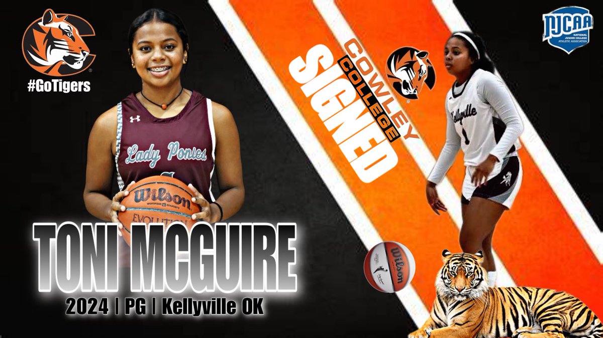 Congratulations it 2024 Antonia Toni McGuire for signing with Coach Todd Clark and the Cowley Tigers. We are proud of you!