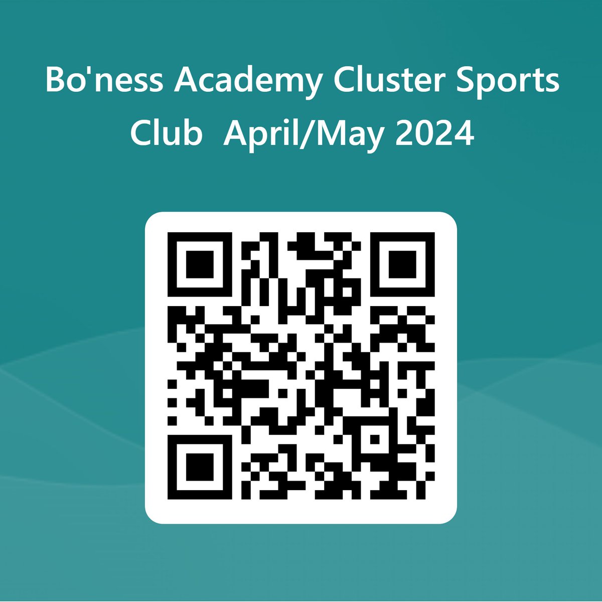 Great first session of our cluster athletics club this afternoon! Today’s focus was running so it was races galore! 
Next week - jumping! 

Thank you to our amazing <a href="/Boness_HWB/">Bo'ness Academy - PE</a> leaders - E, B &amp; R! 

There’s still spaces available for next week - scan the qr code below 👇