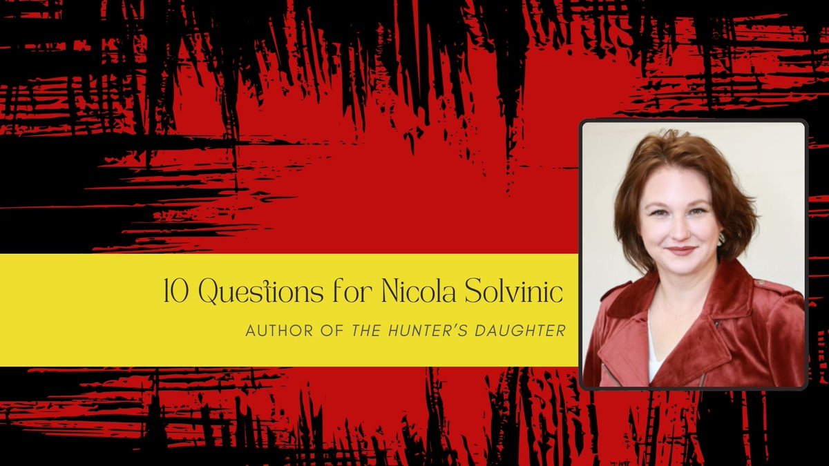 🐝A serious gardener 📕A secret daughter of a notorious serial killer 🔎Nancy Drew fandom It's all here in our latest #10Qs with @NSolvinic, author of THE HUNTER'S DAUGHTER! Read the entire interview now: bit.ly/3QqKKfP