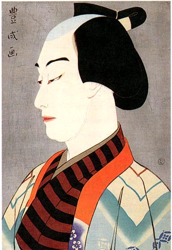 Nakamura Ganjiro I as Akane Hanshichi, by Yamamura Toyonari, 1920 #shinhanga #kabuki