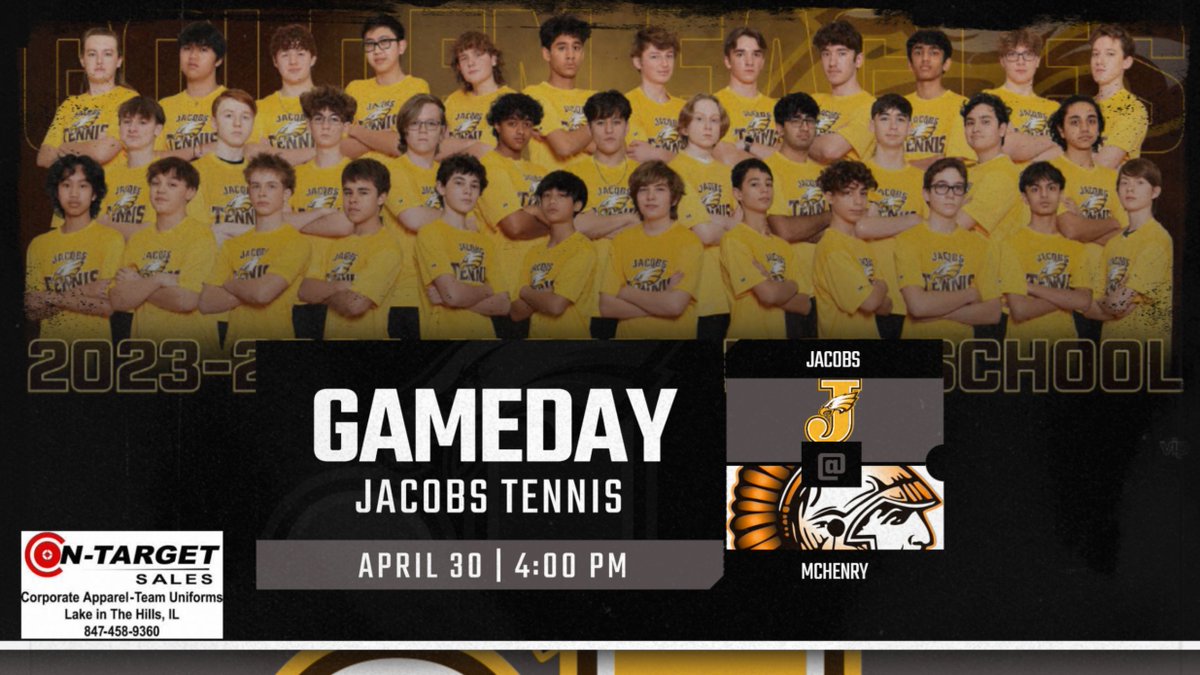 GameDay! Presented by our friends at On-Target-Sales! @HD_JacobsTennis @hdjacobstennis