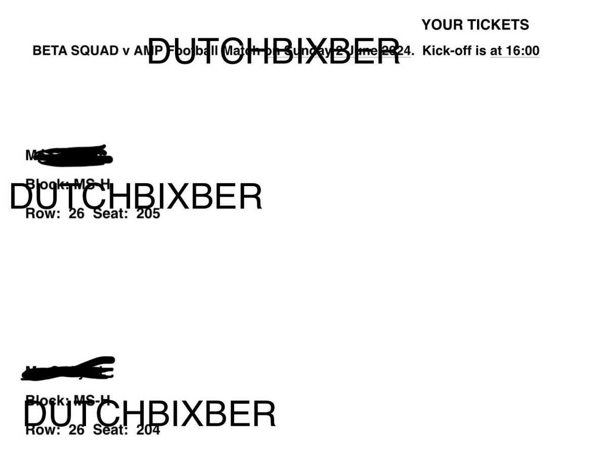 We accidentally have 3 tickets left (2 tickets next to each other in H row 26 and 1 alone in D row 2). However, tickets won’t be send until 27th of may! Please make an offer, highest bidder I’ll be selling to! #betavsamp #betasquad @betasquad5 @AMPexclusive