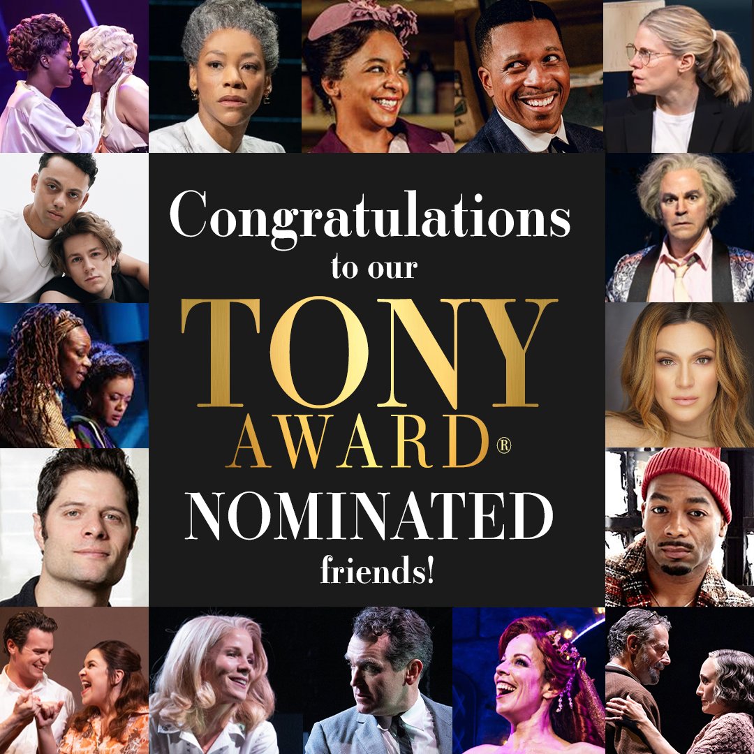Congratulations to our Tony Award-nominated friends! We’re always glad to have you in Broadway’s Living Room.